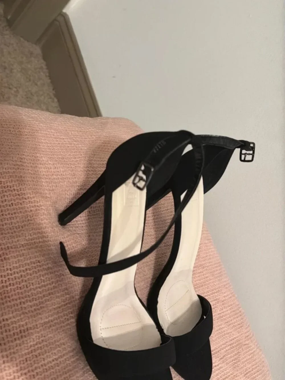 Black stiletto heels